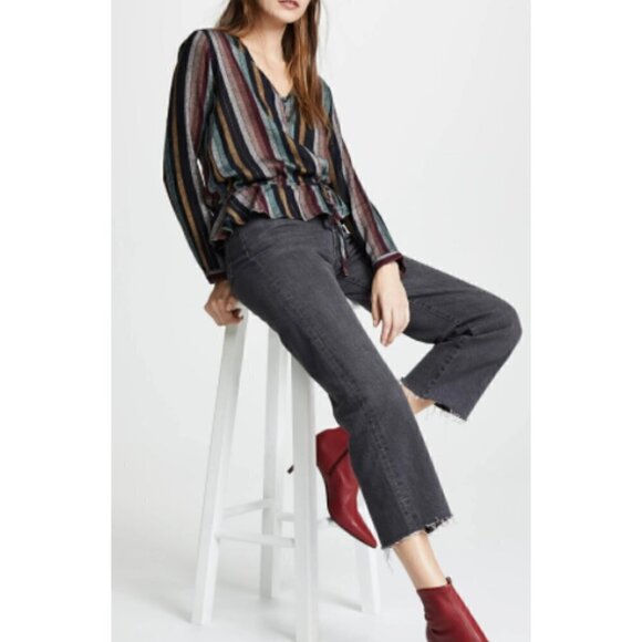 Rails Tops - RAILS Blended Linen Beaux Varadero Stripe Multicolor Top